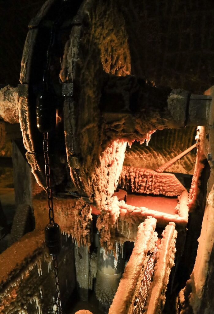 salzbergwerk wieliczka alte pumpe