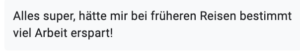 Reiseplaner Testimonial 3