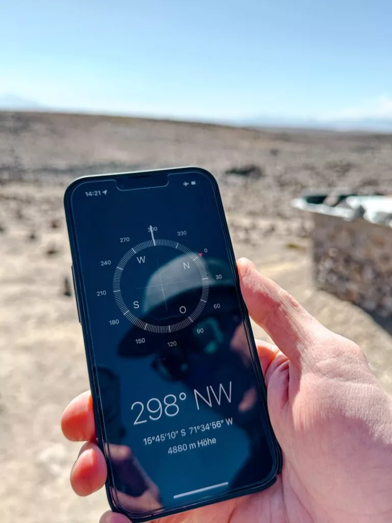 beweisfoto 4900 meter hoher aussichtspunkt colca