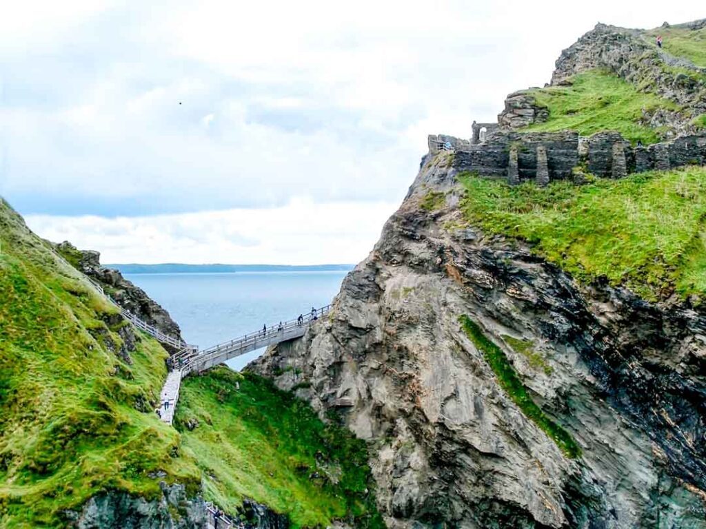 england cornwall tintagel castle brucke 2