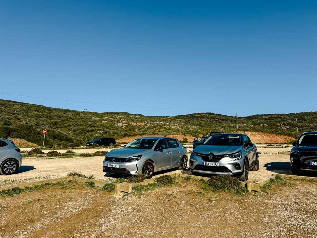 kostenlose parkplaetze am stand in portugal