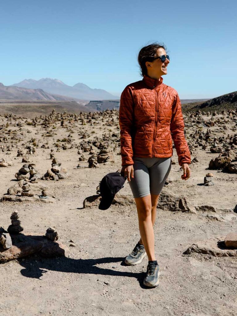 landschaft auf 4900 meter bei der colca canyon wanderung
