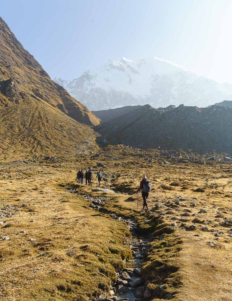 salkantay trek anstieg salkantay pass