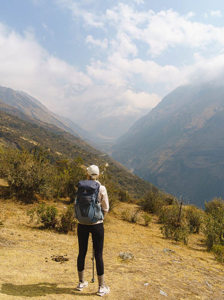 salkantay trek blick am starttag