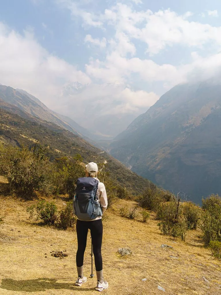 salkantay trek blick am starttag