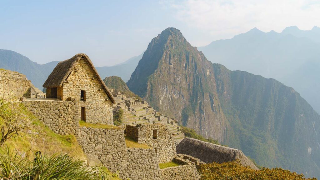 salkantay trek ruinen auf dem machu picchu