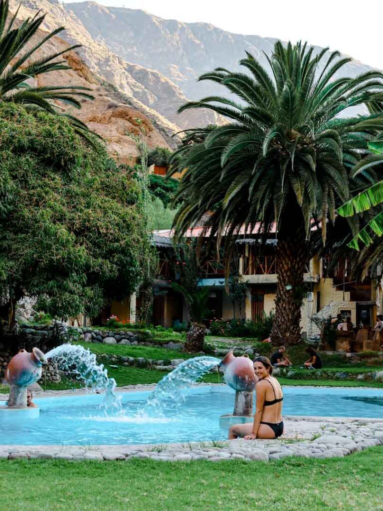 schoene unterkunft in der oase im colca canyon