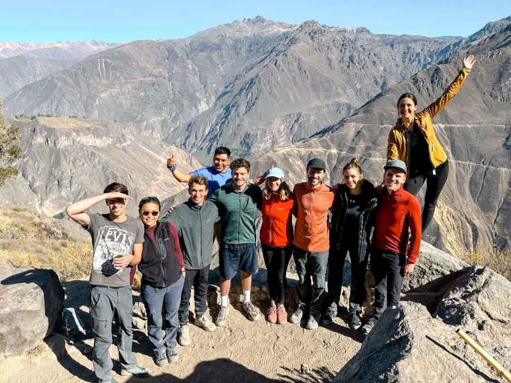 unsere wandergruppe beim colca canyon