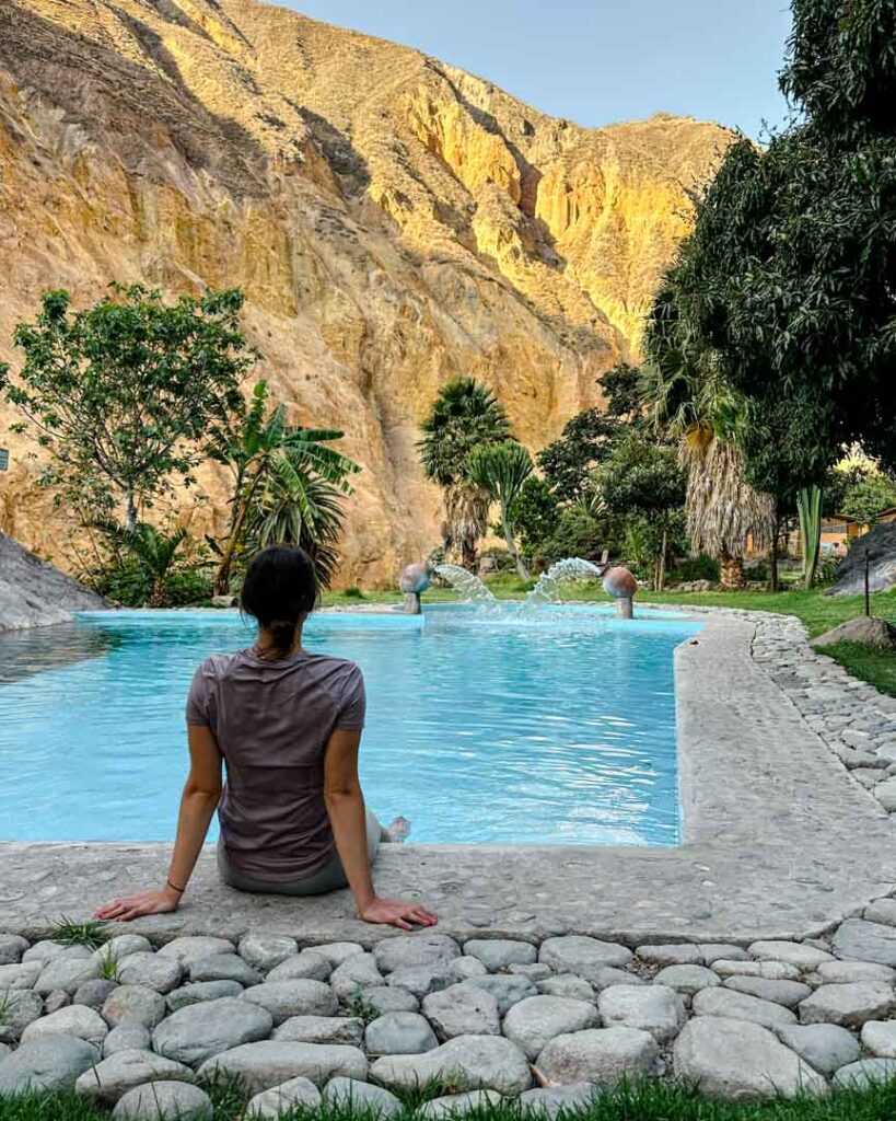 unterkunft in der oase im colca canyon