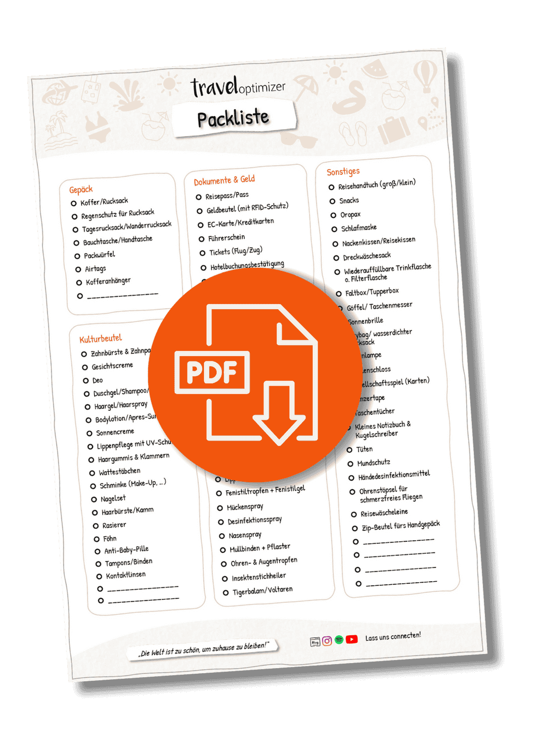Ultimative Packliste 3 Ultimative Packliste 3