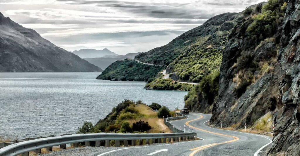 neuseeland queenstown strasse