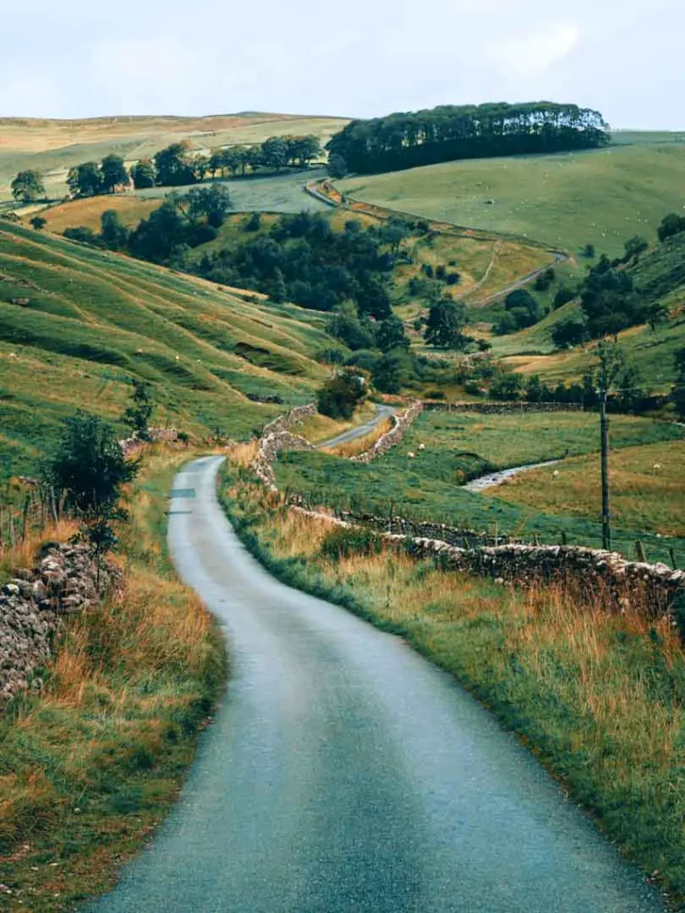 schottland single track road