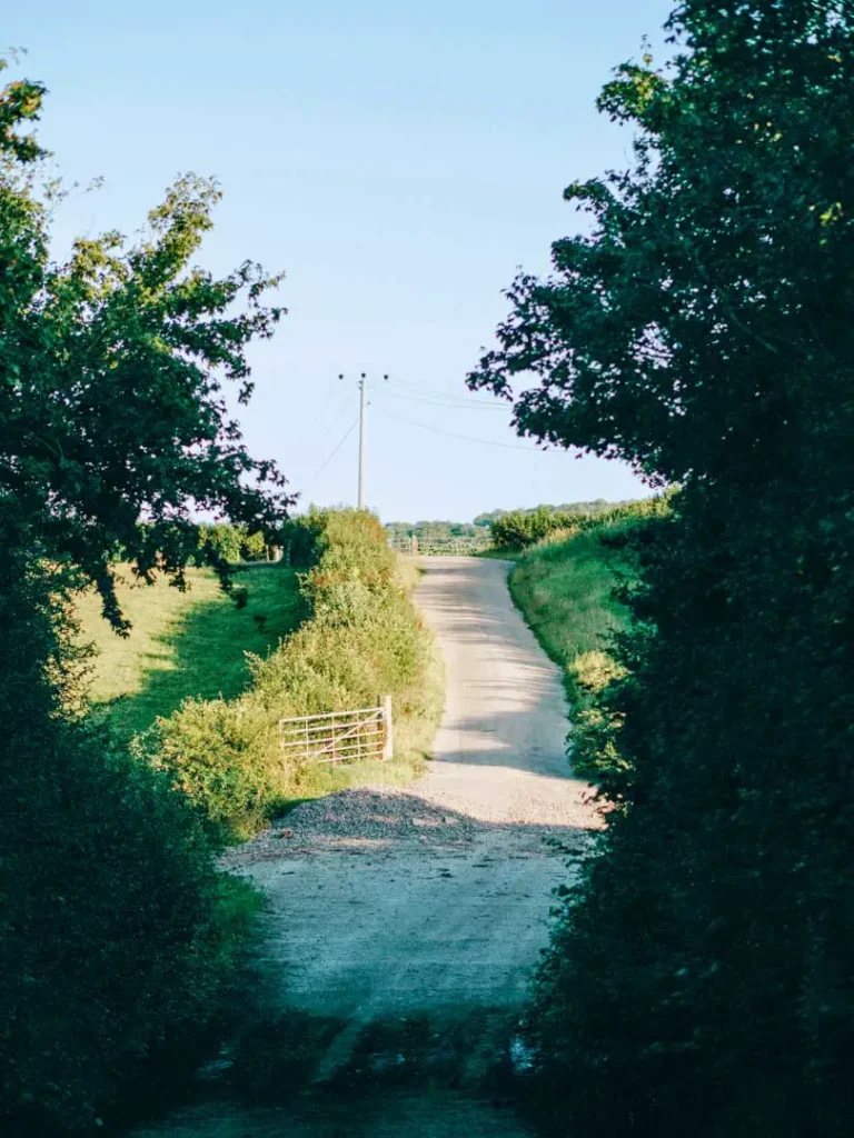 schottland single track road aufm land