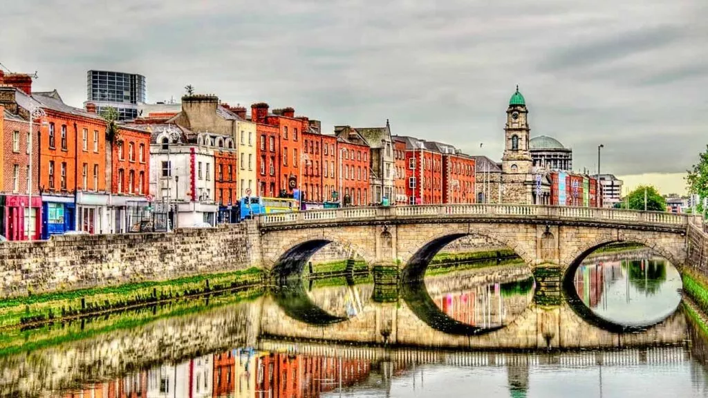 View Of Mellows Bridge In Dublin Ireland