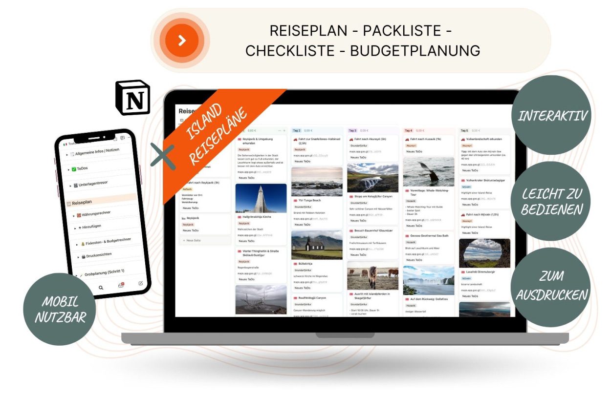 Island Reiseplaner Mockup 1 NEU Island Reiseplaner Mockup 1 NEU