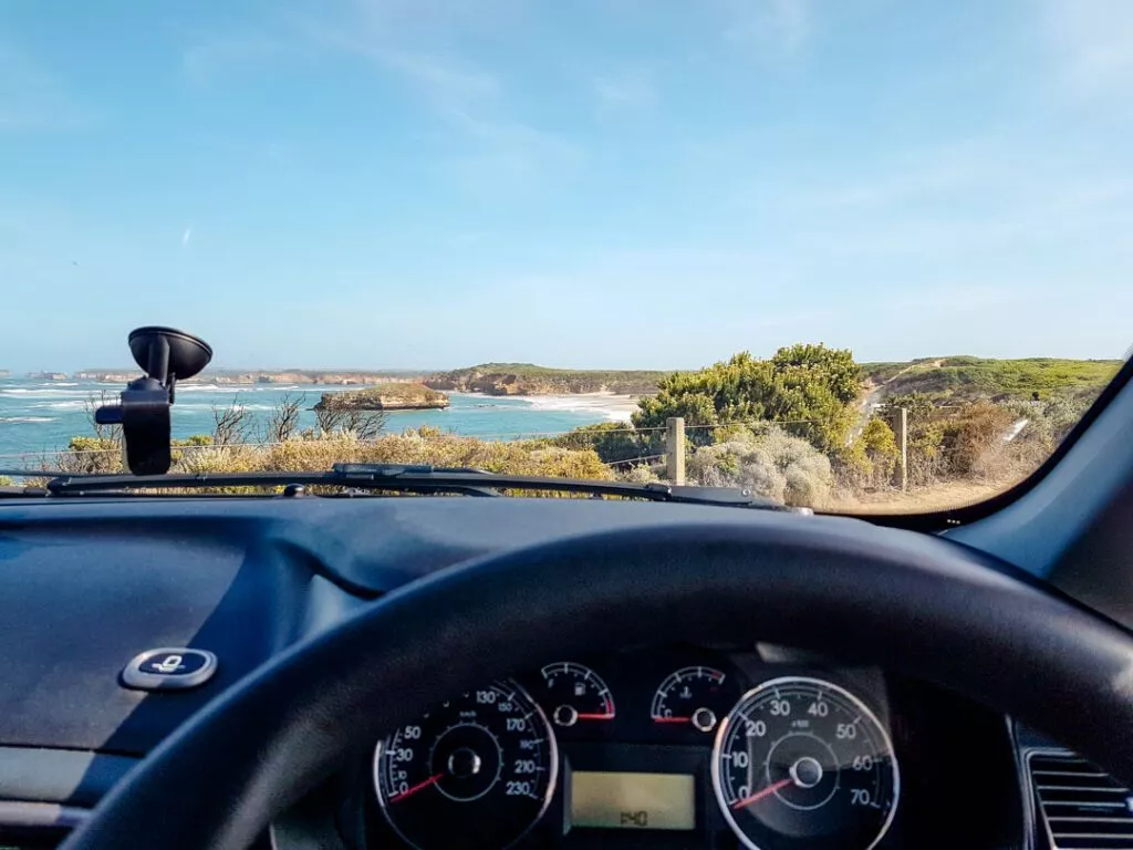 Australien Aussicht Aus Dem Mietwagen