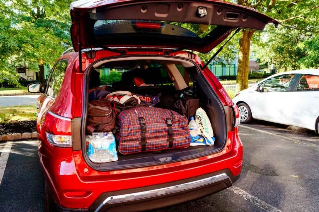 kanada mietwagen kofferraum