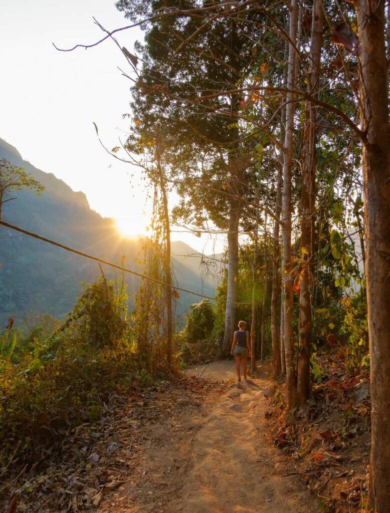 laos nong khiaw weg zum phadeng peak viewpoint