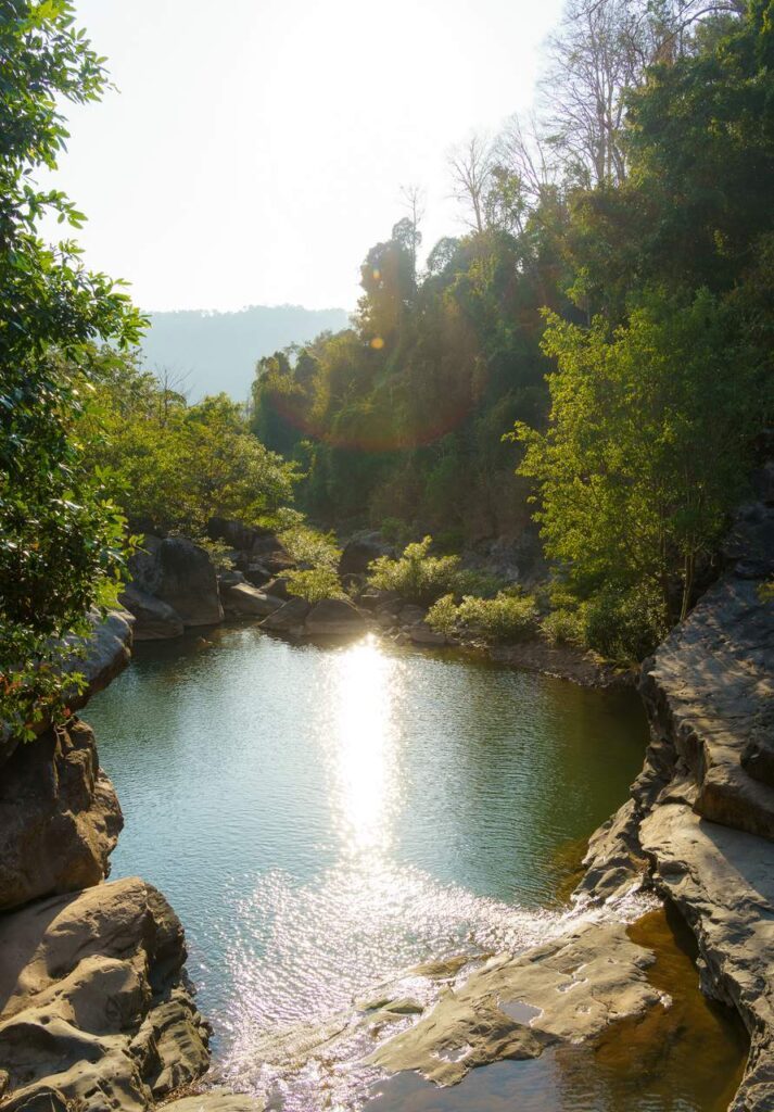 laos thakhek loop song sou wasserfallterassen