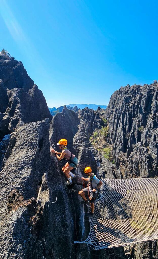laos ziplining the rock viewpoint spidernet