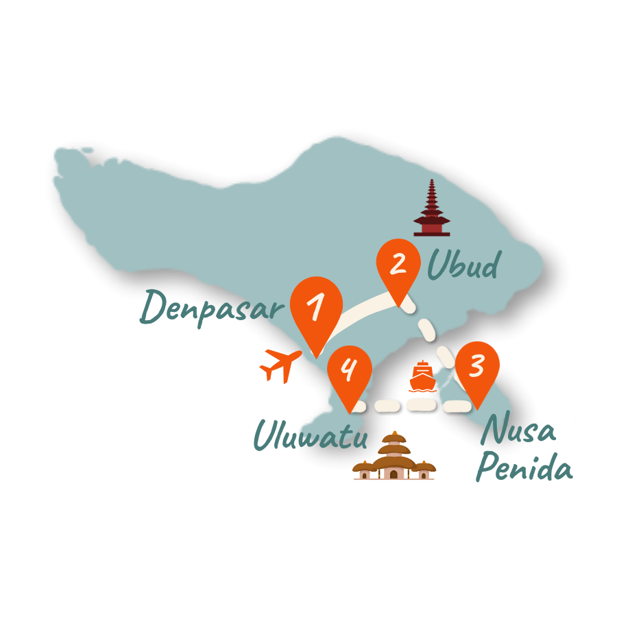 Bali Laenderkarte 10 Tage 01