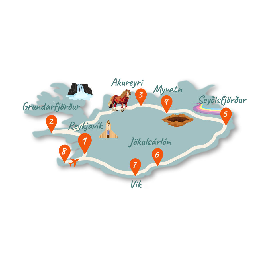 Island Route 10 Tage Karte 01