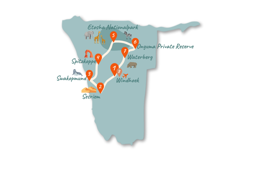 Namibia_Route_10-Tage_Karte_02
