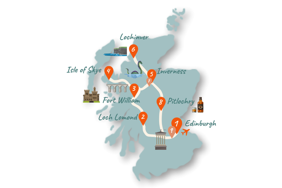 Schottland_Route_10 Tage_Rundreise_Karte_neu_02