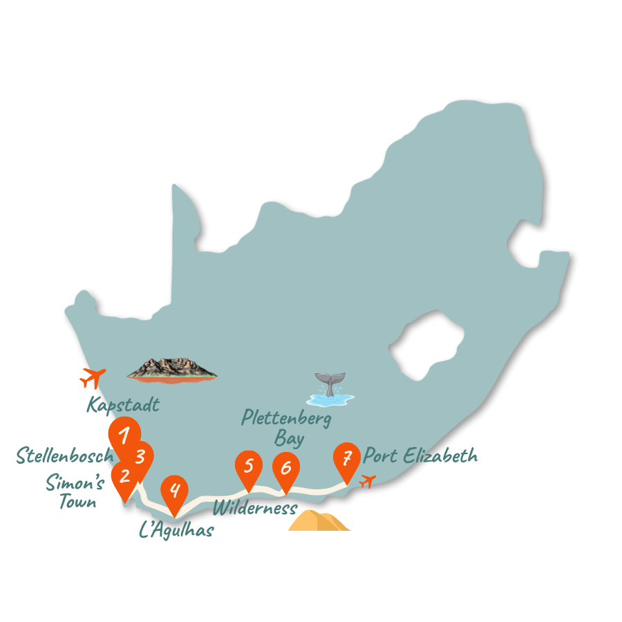 Suedafrika Route Garden Route Kapstadt 2 Wochen 01