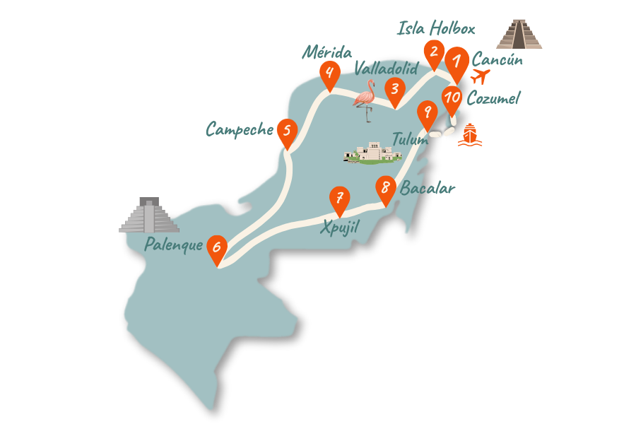 Yucatan_Route_3-Wochen_Karte_02
