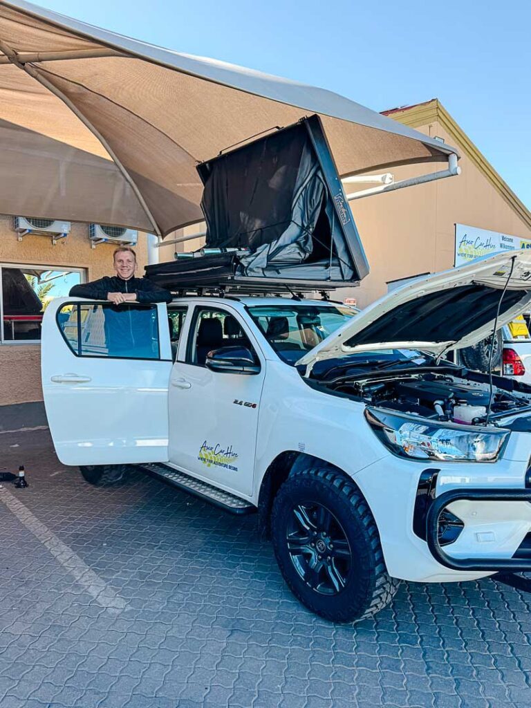 Auto Abholen Bei Ascocarhire In Windhoek