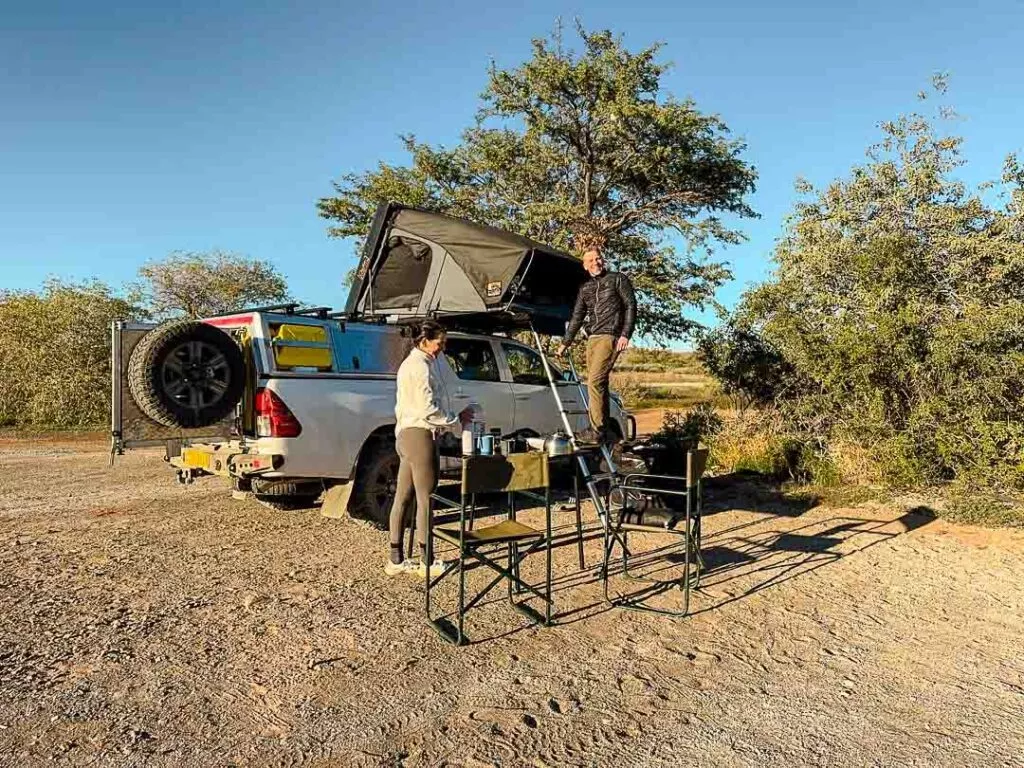 camping in namibia