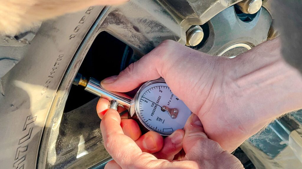 reifendruck messen in namibia