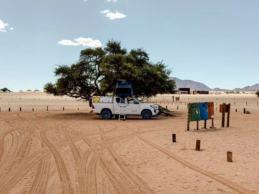 sesriem campsite in namibia