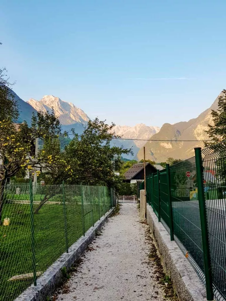 slowenien aussicht auf berge in bovec Slowenien Aussicht Auf Berge In Bovec