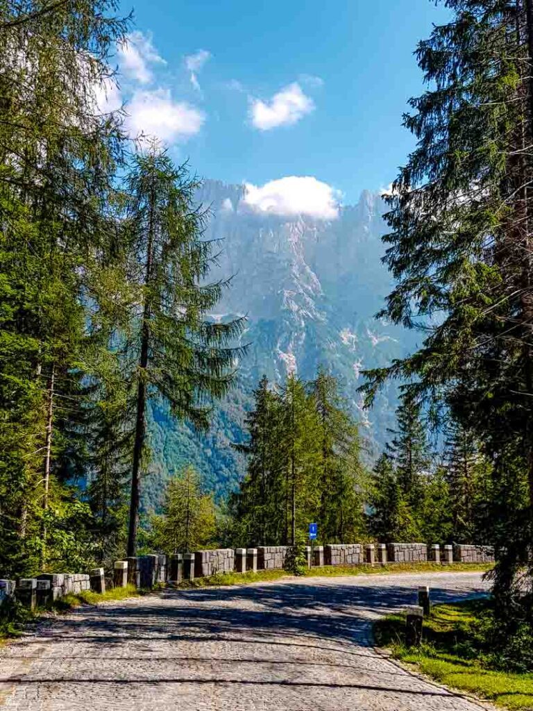 Slowenien Aussicht Auf Dem Vrsic Pass