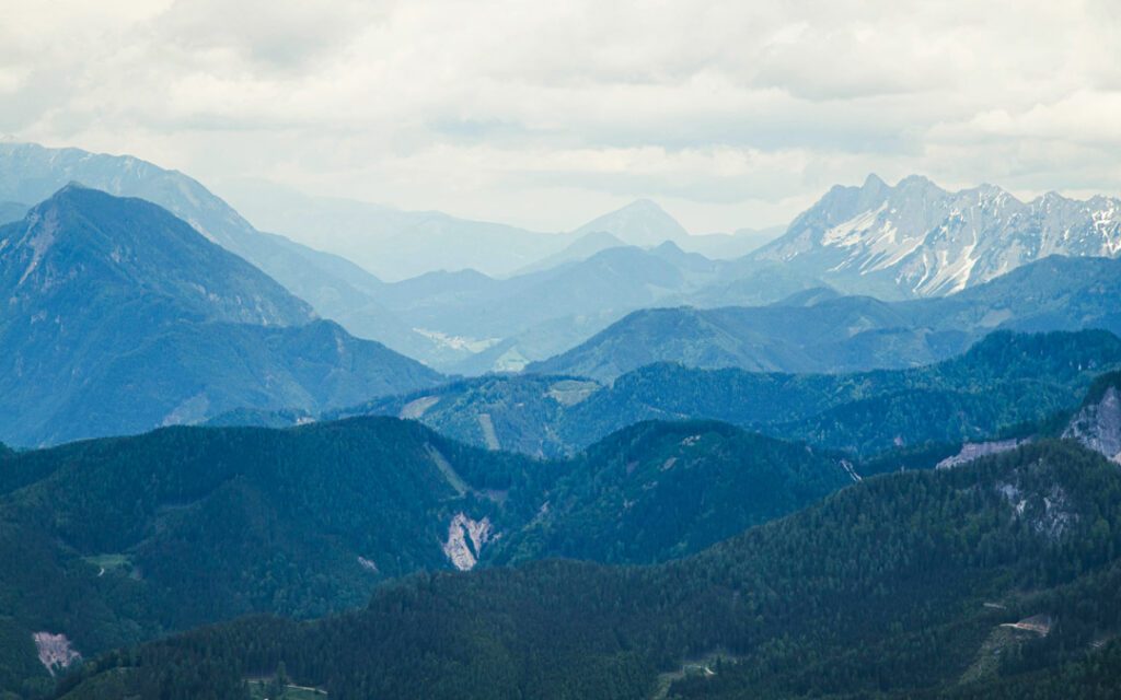 Slowenien Aussicht bei Wanderung