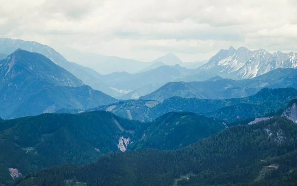Slowenien Aussicht bei Wanderung