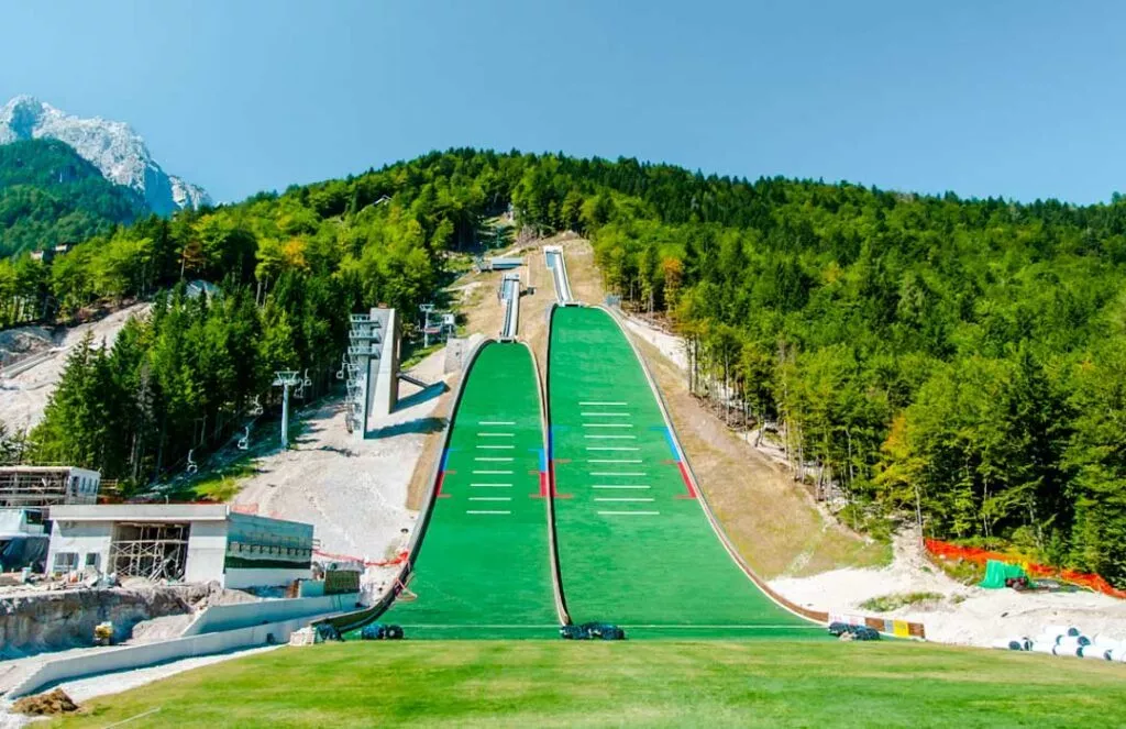 Slowenien Kranjska Gora Nordisches Zentrum Planica