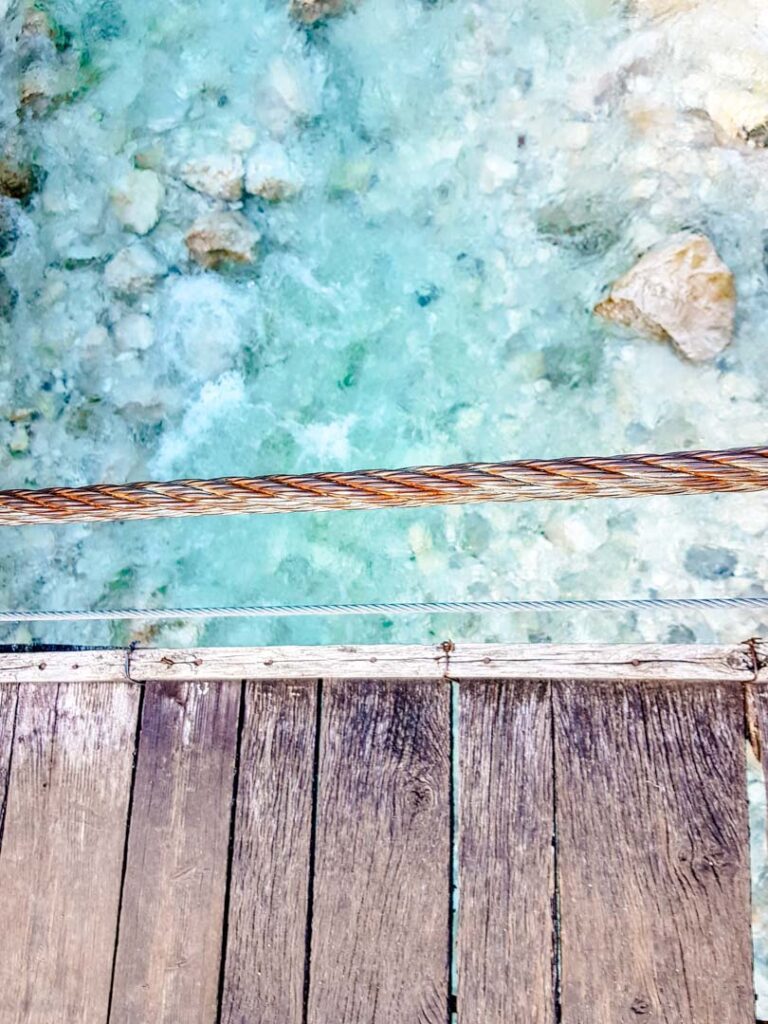 Slowenien Soca Fluss Wasserfarbe