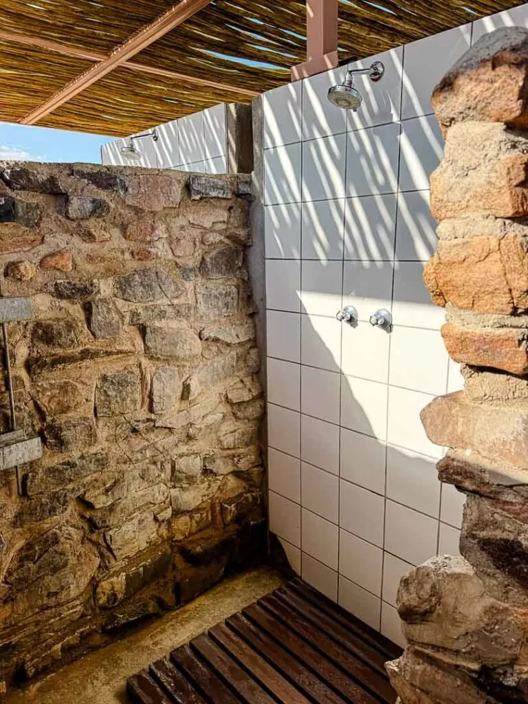 spitzkoppe campingplatz dusche