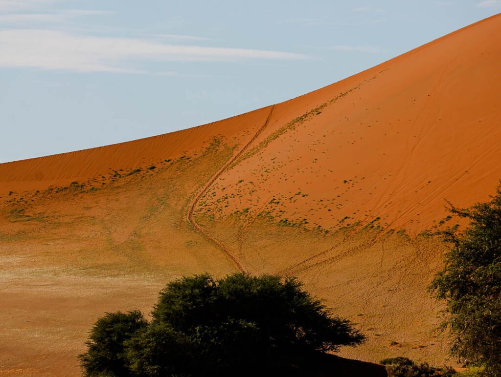 wanderweg hoch zur big mama duene