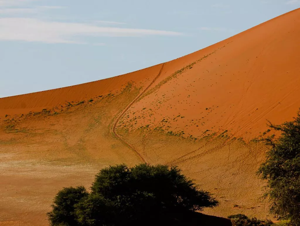 wanderweg hoch zur big mama duene