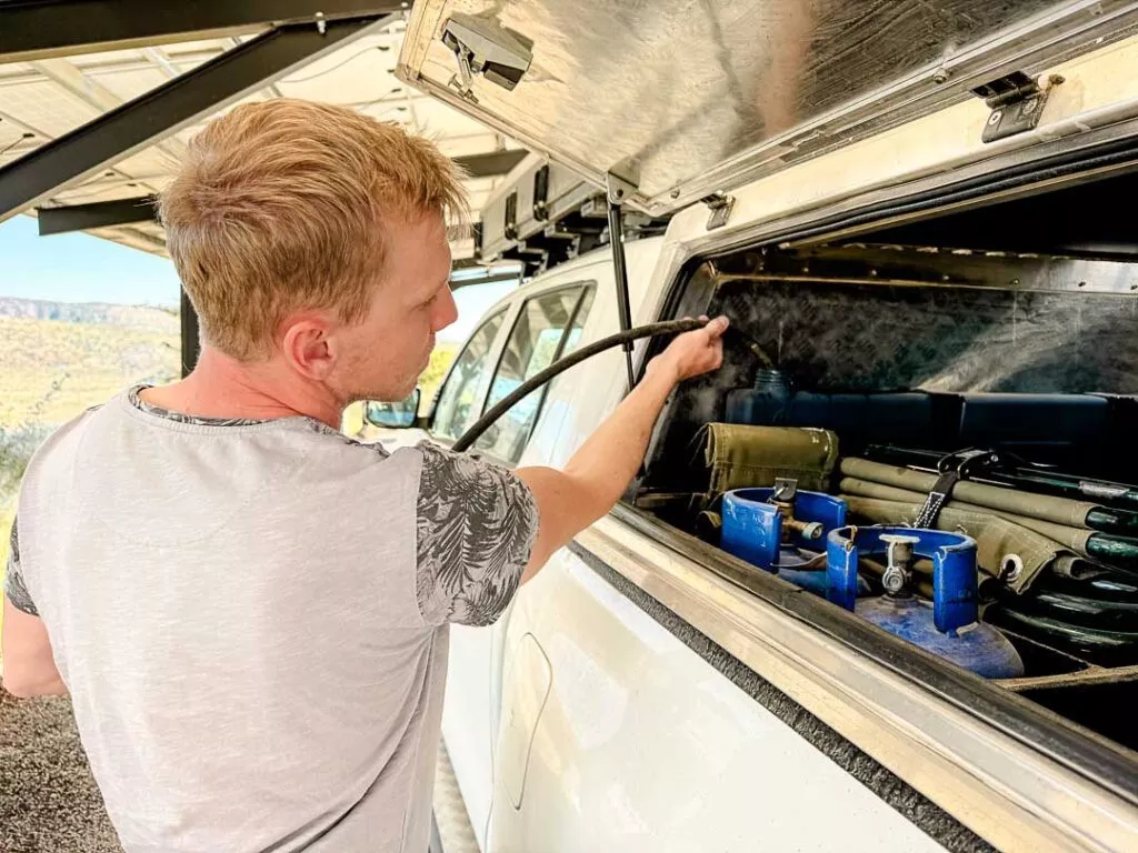 wasser auffuellen in namibia