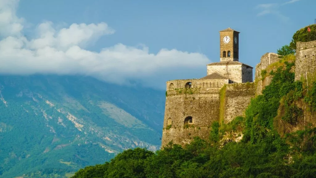 albanien burg von gjirokaster Albanien Burg Von Gjirokaster
