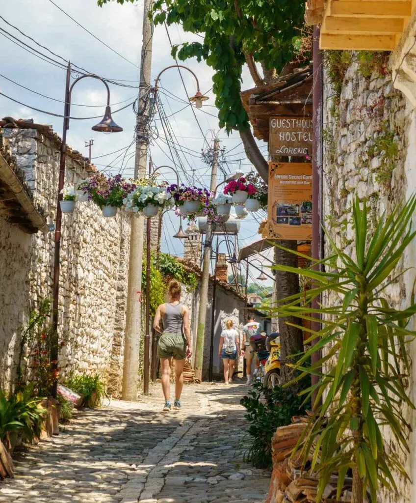 Albanien Gasse in Berat