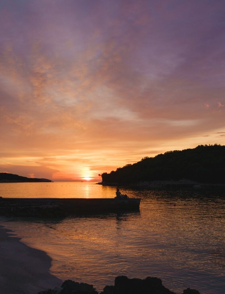 Albanien Sonnenuntergang