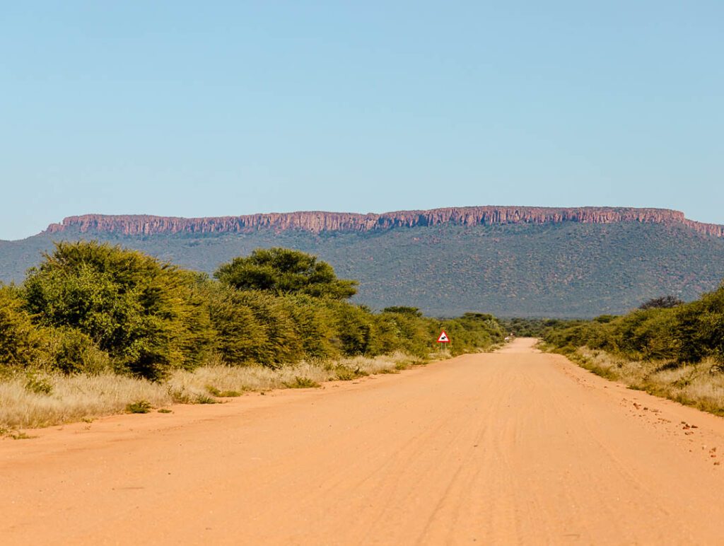 anreise zum waterberg die letzten kilometer