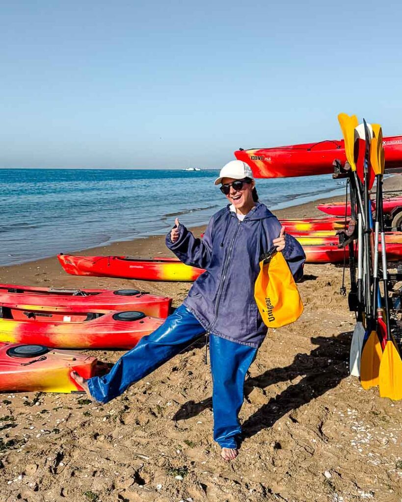 ausruestung bei der kajaktour in walvis bay