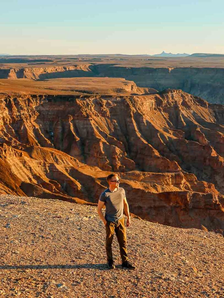 fish river canyon bei sonnenuntergang